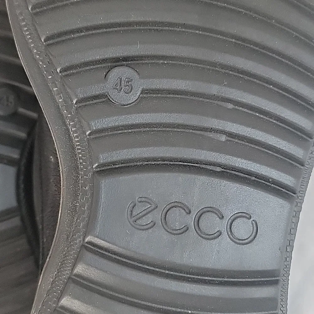 Ecco Black Nubuck Leather Oxford Lace-up Casual Shoes Mens Size 11.5 ( 45 )